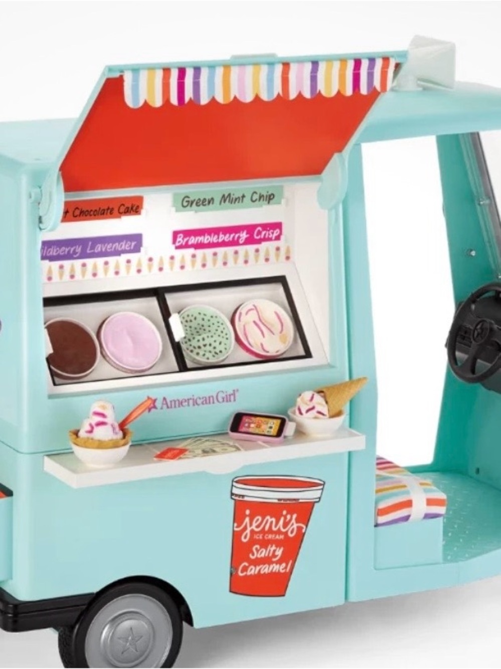 American Girl x Jeni's Full of Flavor Ice Cream Truck 18" Dolls NEW SEALED